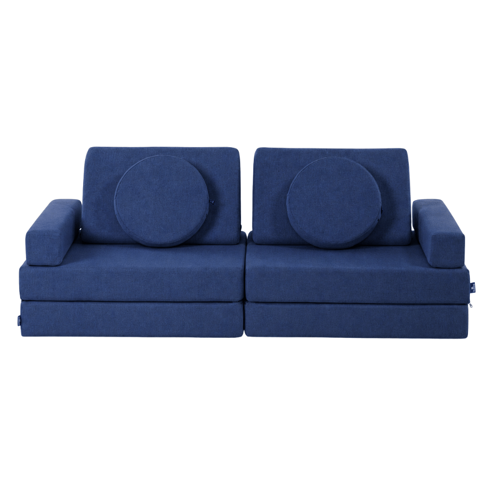 โซฟา 2 ที่นั่งปรับเปลี่ยนรูปแบบได้สำหรับเด็ก BLOOPI รุ่น BLOOPI COZY DUO สีน้ำเงิน_0